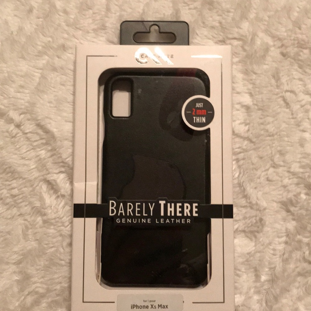 NWT Casemate Black Leather iPhone XS Max Case